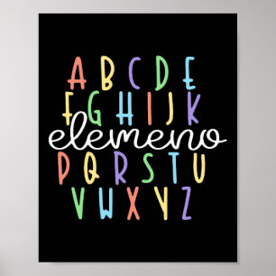 Affiche Cadeaux mignons pour professeur de maternelle Abc 