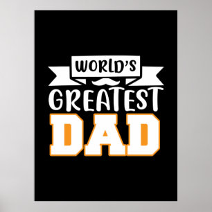 Affiche Cadeaux papa   Le plus grand papa du monde