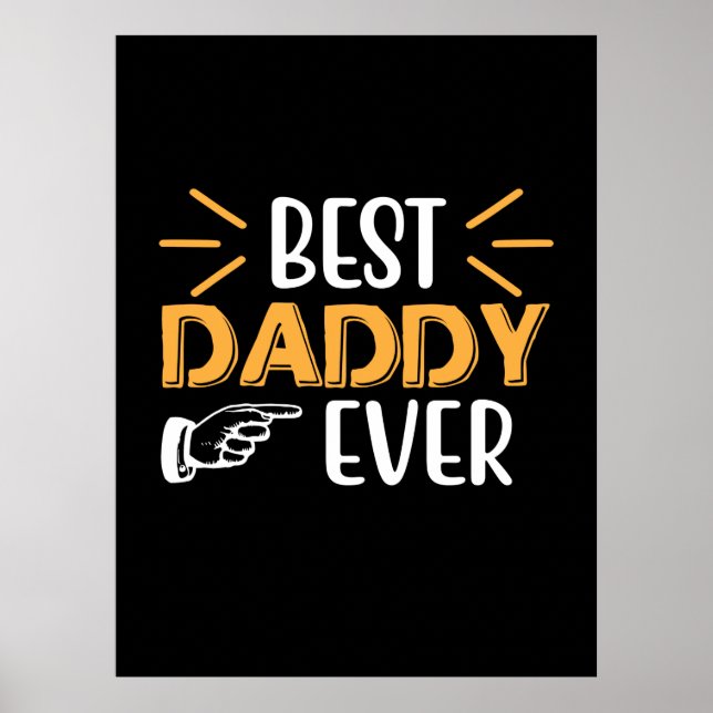 Affiche Cadeaux Papa | Meilleur Papa Ever (Devant)