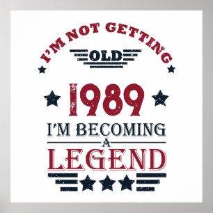 Affiche Cadeaux personnalisés vintages de 35e anniversaire