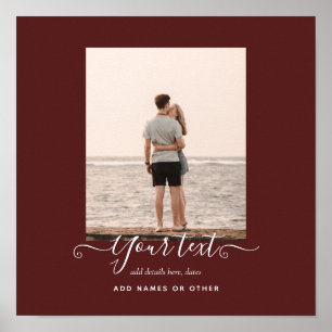 Affiche Cadeaux PHOTOS Personnalisés Thème Bourgogne