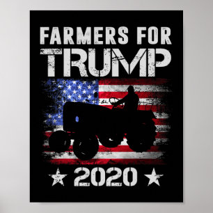 Affiche Cadeaux pour agriculteurs pour Trump amateurs de d
