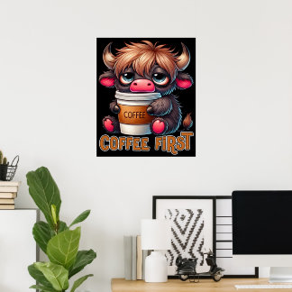 Affiche Cadeaux pour amateurs de café en premier 