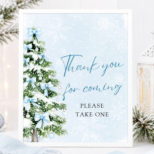 Affiche Cadeaux pour bébé Noël Merci d'être venu
