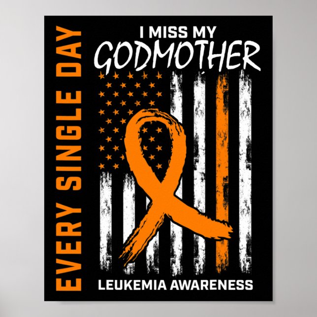 Affiche Cadeaux Pour La Perte De Godmère Leucémie Sensibil (Devant)