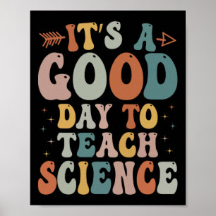 Affiche Cadeaux pour professeur de sciences C'est une bonn