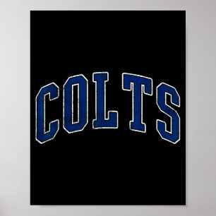 Affiche Cadeaux Rétro Vintage Nom Colts Hommes Femmes Garç
