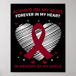 Affiche Cadeaux Sang Cancer Produits Oncle Myélome multipl