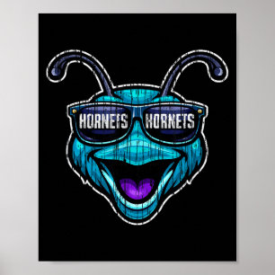 Affiche Cadeaux Vintage Hornets pour Hommes Femmes Garçons