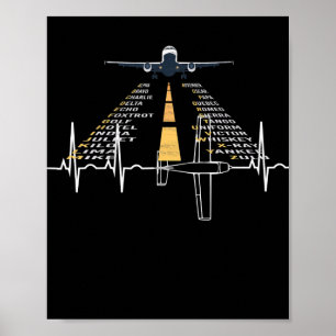 Affiche Cadet de pilote d'appareil phonétique Cadet d'avio