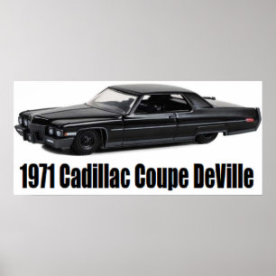 Affiche Cadillac Coupe DeVille Lowrider 1971
