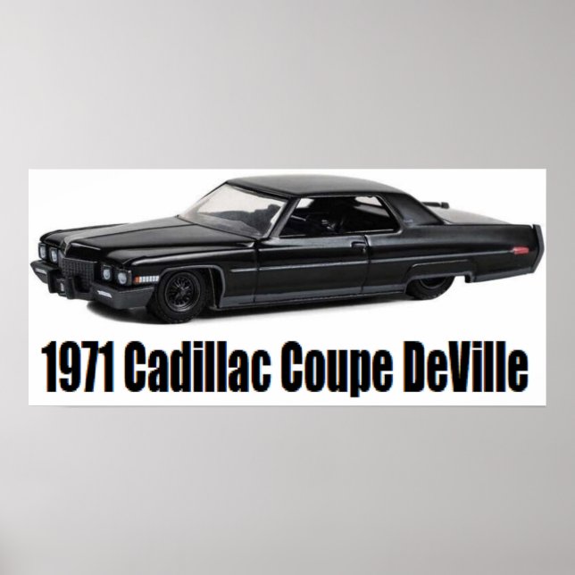 Affiche Cadillac Coupe DeVille Lowrider 1971 (Devant)