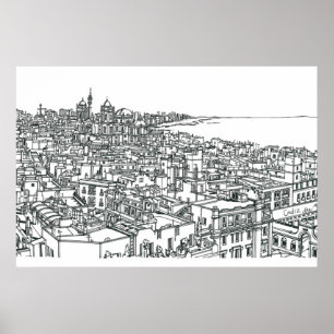 Affiche Cadix Espagne