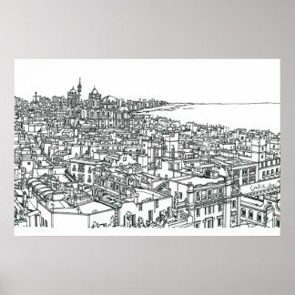 Affiche Cadix Espagne