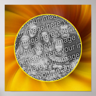 Affiche Cadre Brown Jaune Whirlpool Ajouter Votre Propre P