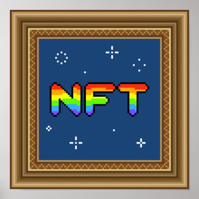 Affiche Cadre d'art Pixel NFT (Devant)