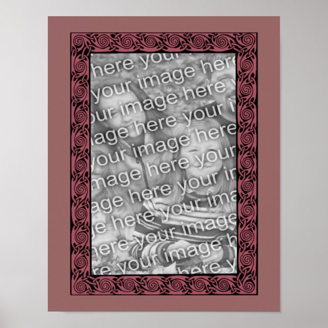 Affiche Cadre de conception Plum Celtic Créez votre propre (Devant)