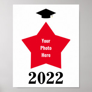 Affiche Cadre de forme de la photo en étoile