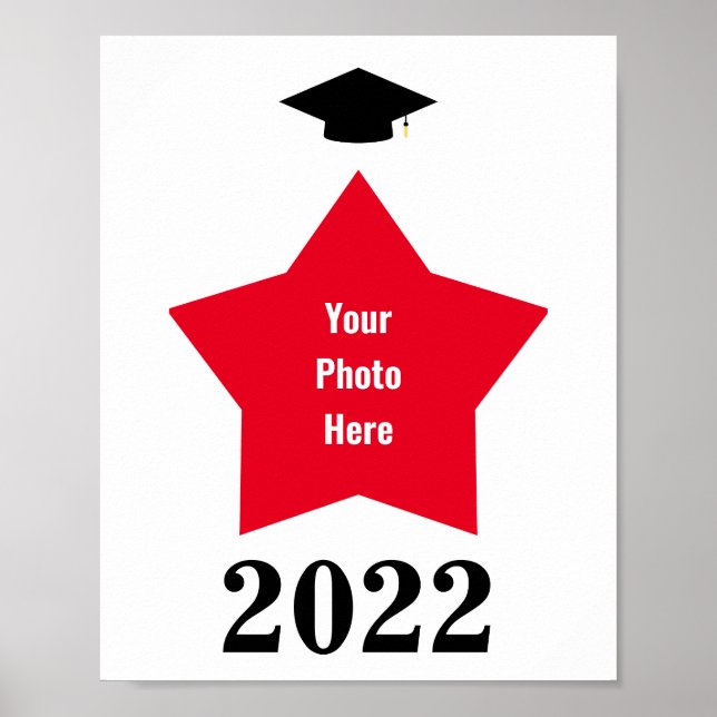 Affiche Cadre de forme de la photo en étoile (Devant)