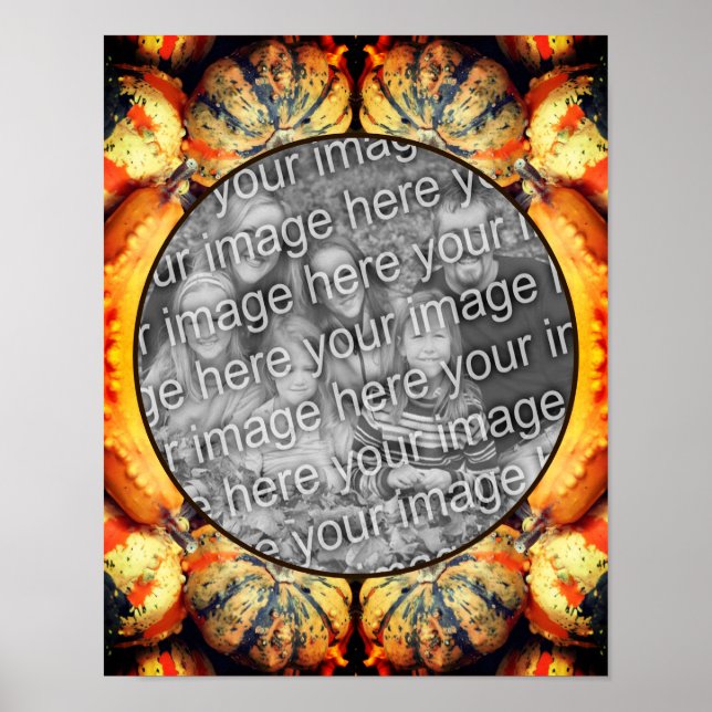 Affiche Cadre de Gourdes Fantastiques Colorées Créez votre (Devant)