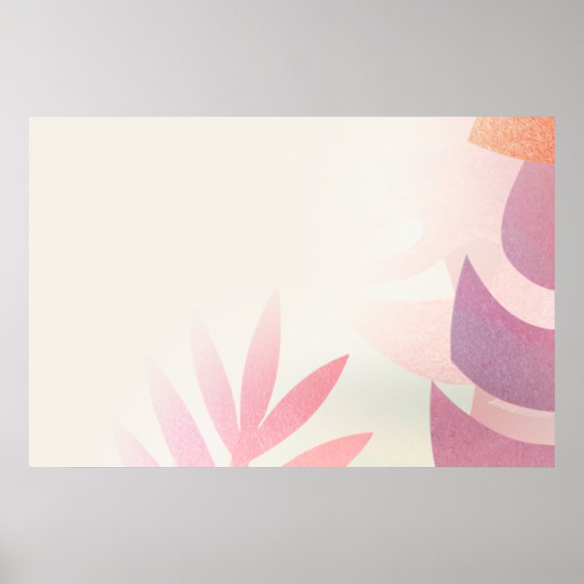 Affiche Cadre de monstera feuillu vierge (Devant)