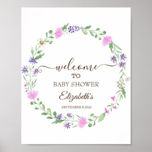Affiche Cadre de Prairie de Fleurs Sauvages