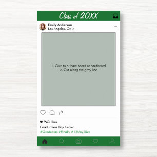 Affiche Cadre de remise de diplômes Prop de fête Photoboot