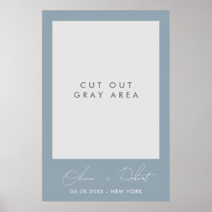 Affiche Cadre de selfie minimaliste Mariage