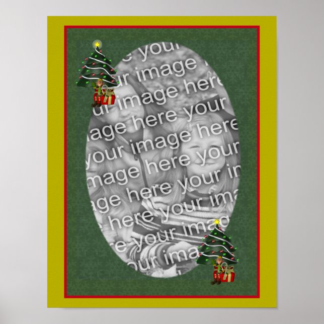 Affiche Cadre de vacances Elf Cute Créer votre propre phot (Devant)