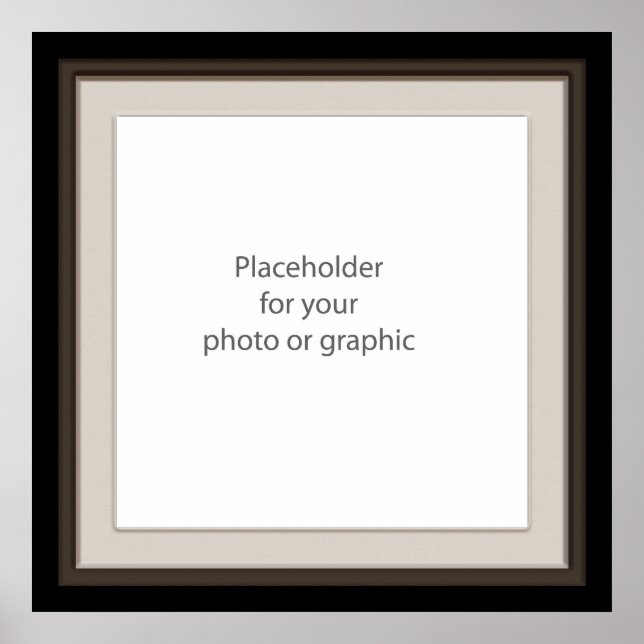 Affiche Cadre décoratif foncé (Devant)