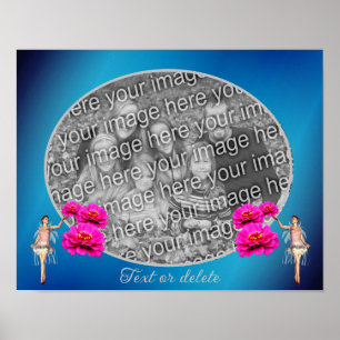 Affiche Cadre Fairy And Flowers Créez Votre Propre Photo