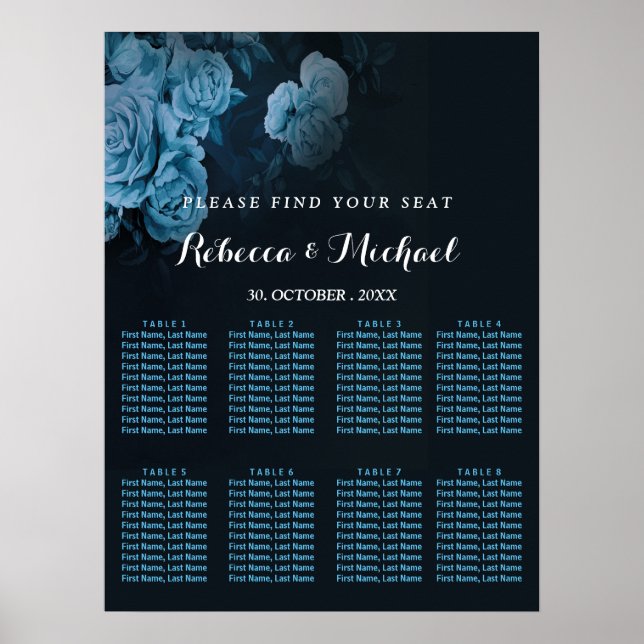 Affiche Cadre géométrique Flora Or simple (Devant)