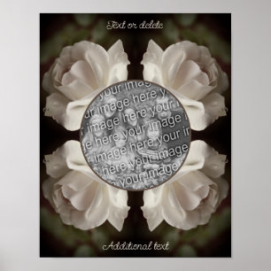 Affiche Cadre Goutte de Pluie Rose Vintage Créez Votre Pro