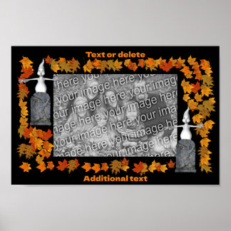 Affiche Cadre Halloween Ghost Créez votre propre photo