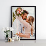 Affiche Cadre minimaliste personnalisé<br><div class="desc">Simple Frame et Photo personnalisée design parfait pour utiliser comme faveurs de mariage,  cadeaux d'anniversaire,  et beaucoup d'autres occasions.</div>
