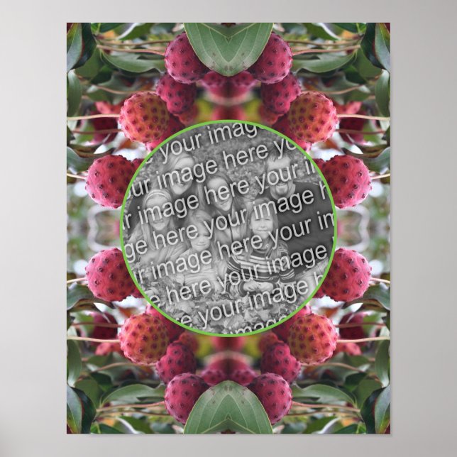 Affiche Cadre Nature Fruit Dogwood Créez votre propre phot (Devant)