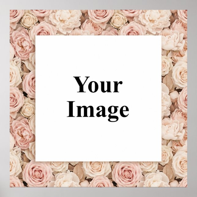 Affiche Cadre photo Blush Vintage Rose (Devant)