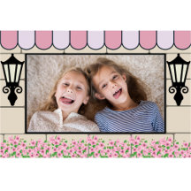 Cadre photo d'anniversaire sur le thème Parisien f