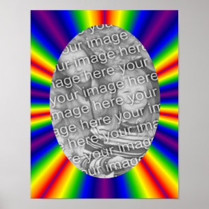Affiche Cadre Rainbow Rays Créez votre propre photo