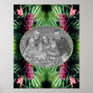 Affiche Cadres de cônes de pin miniature Créez votre propr