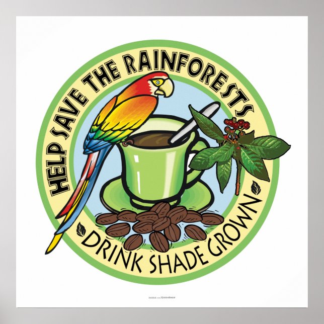 Affiche Café à l'ombre (Devant)