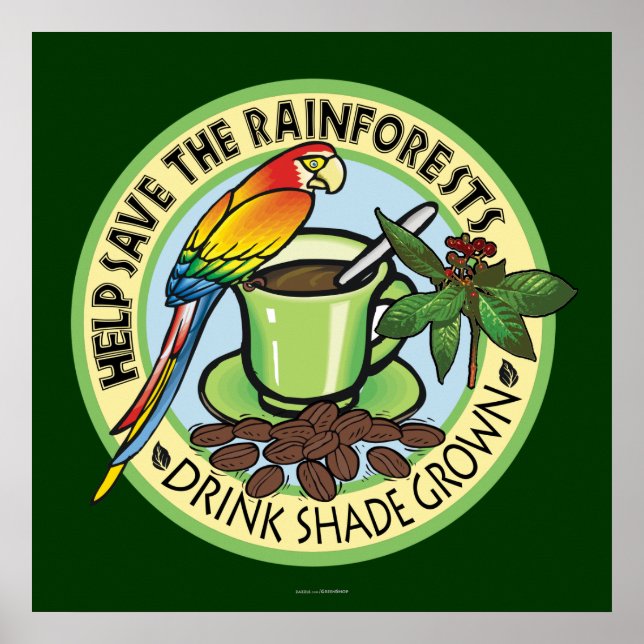 Affiche Café à l'ombre (Devant)