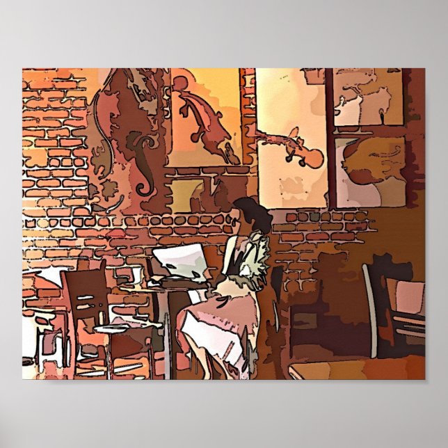 Affiche Café Artistique (Devant)