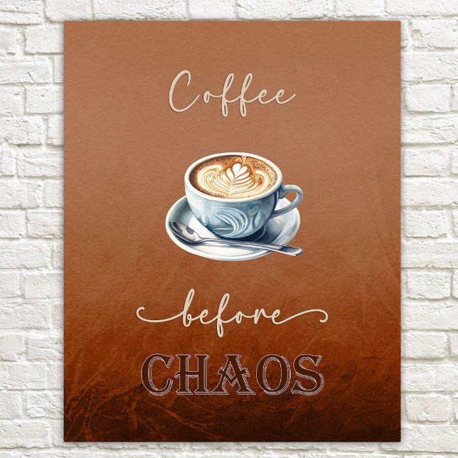 Affiche Café Avant Le Chaos Rustique Cosy (Créateur téléchargé)