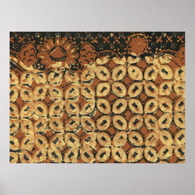 Affiche Café Bean Batik Art Motif Design (Devant)