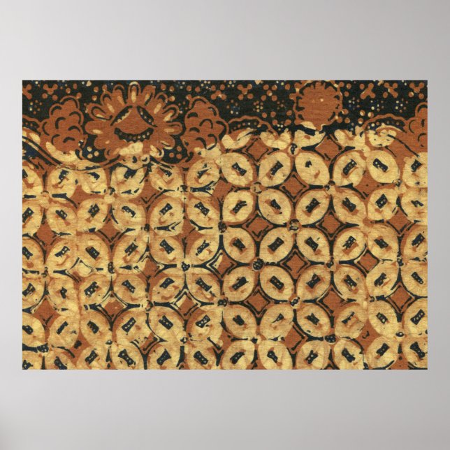 Affiche Café Bean Batik Art Motif Design (Devant)