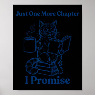 Affiche Café chat - amateur de lecture de livres - hommes 