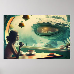 Affiche Cafe Corona (Avec Logo En Dessin)