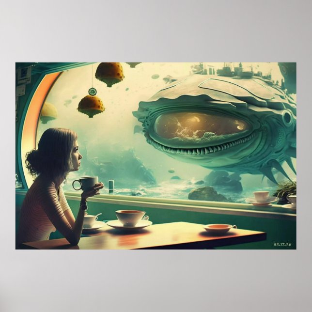 Affiche Cafe Corona (Avec Logo En Dessin) (Devant)