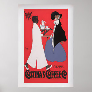 Affiche Café Costina par Franz Laskoff Vintage